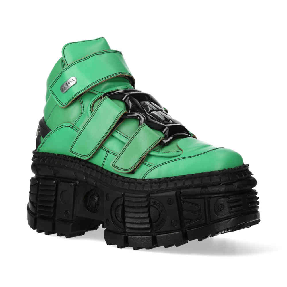 New Rock - M-WALL285-S8 Bottes de plate-forme - Vert